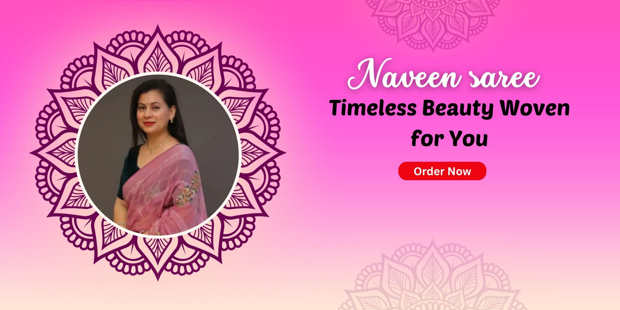 Pink Wedding Banner Template